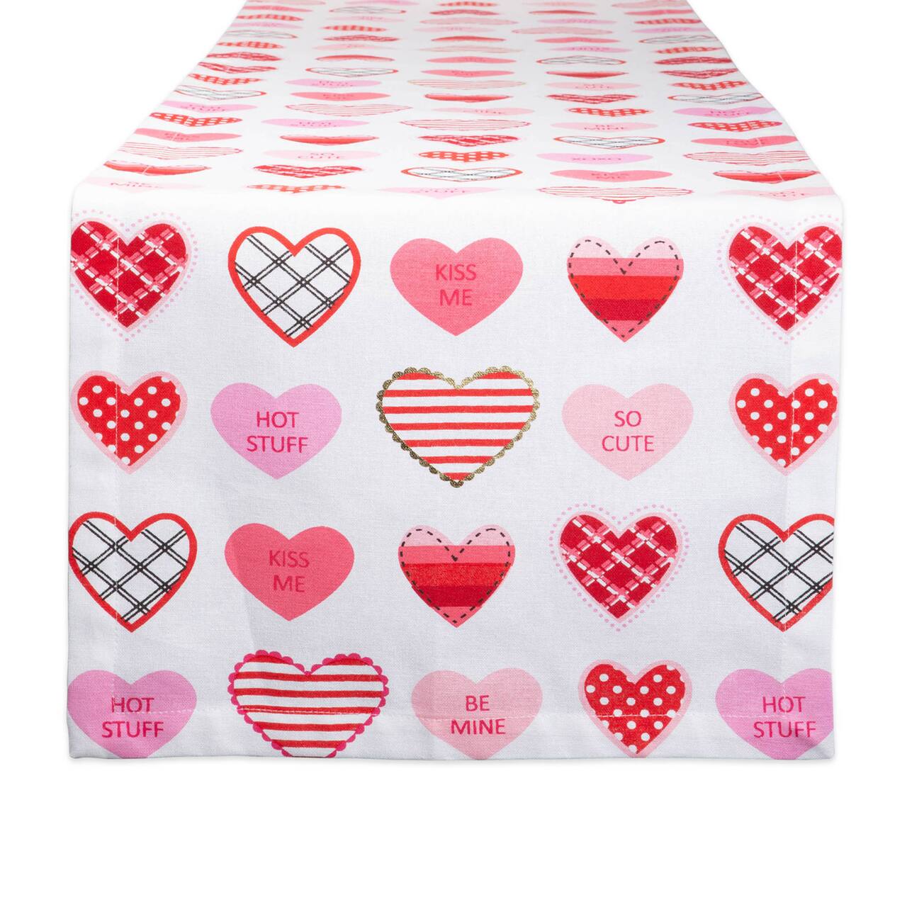 DII® 72" Sweet Hearts Print Table Runner